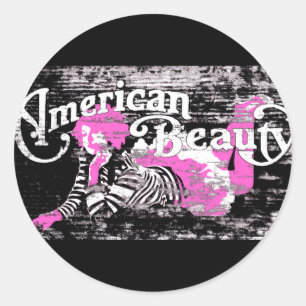 american beauty classic round sticker