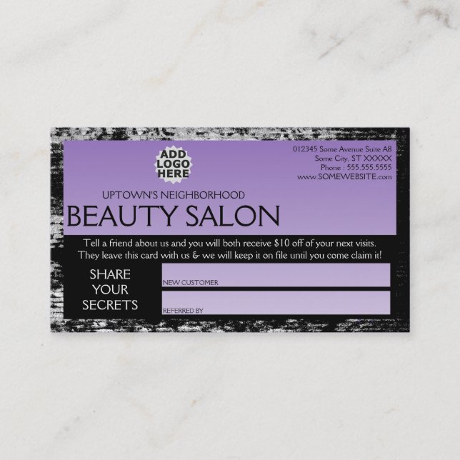 american beauty secrets referral program (Front)