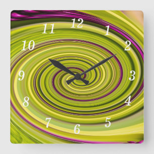 American Beautyberry Abstract Wall Clock