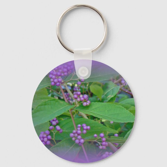 American Beautyberry (Callicarpa americana) Key Ring (Front)