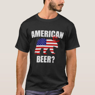 American Beer? US Flag Bear Deer T-shirt