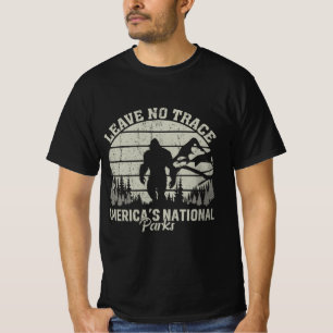 American Bigfoot leave no trace T-shirt man women
