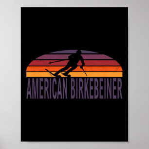 American Birkebeiner Trail Cross Country Ski Wisco Poster
