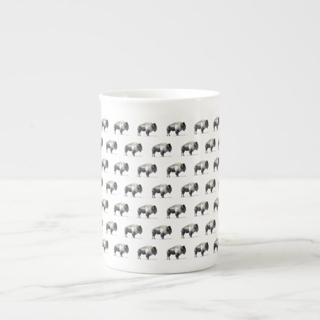 American Bison Bone China Mug (Front)