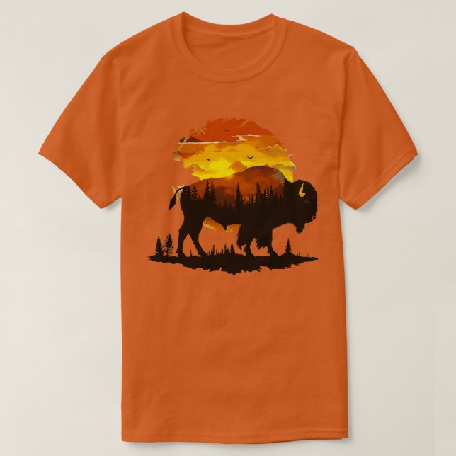 American Bison Buffalo T-Shirt (Design Front)