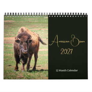 American Bison Calendar 2027