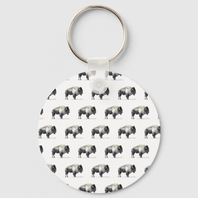 American Bison Key Ring (Front)