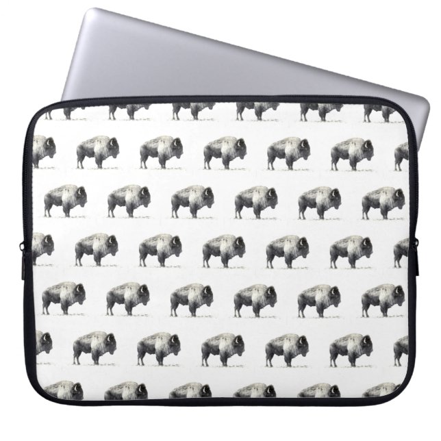 American Bison Laptop Sleeve (Front)