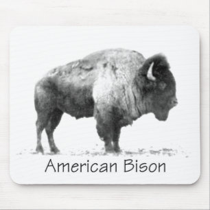 American Bison Mouse Mat