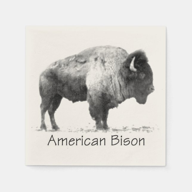 American Bison Napkin (Front)