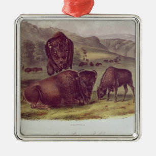 American Bison or Buffalo Metal Tree Decoration