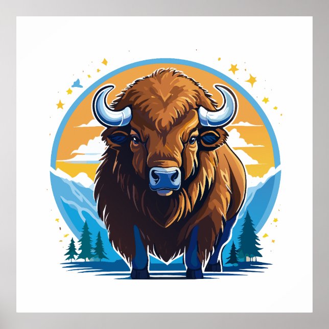 american bison poster (Front)