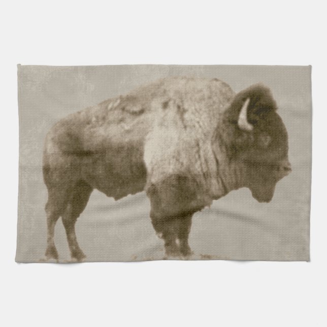 American Bison Tea Towel (Horizontal)