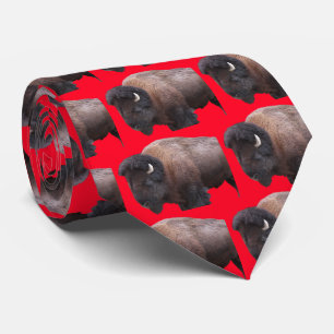 American bison tie