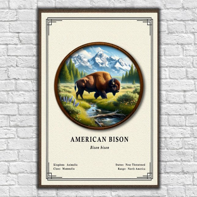 American Bison Zoology Series Poster (Creator Uploaded)