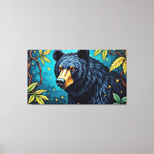 American Black Bear – Majesty of the Woods Canvas Print (Front)