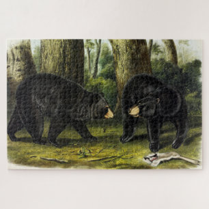 American Black Bear (Ursus Americanus) by Audubon Jigsaw Puzzle