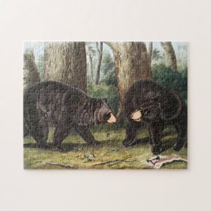 American Black Bear Ursus Americanus Illustration Jigsaw Puzzle