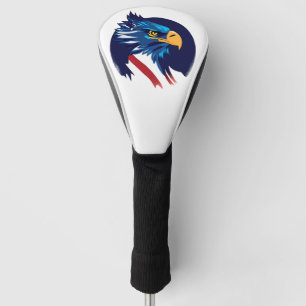 American Blad Eagle Flag   Golf Head Cover