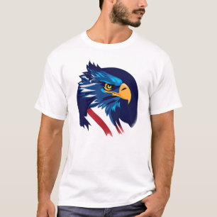 American Blad Eagle Flag   T-Shirt