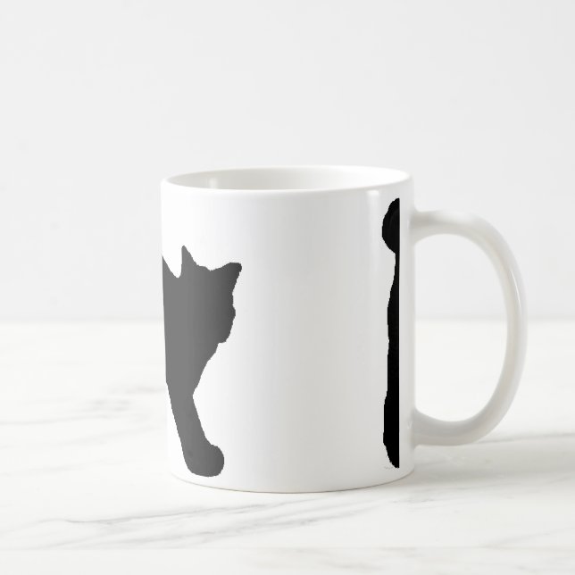 american bobtail silhouette coffee mug (Right)