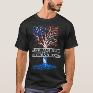 American Born Honduran Roots Flag Honduras Catrach T-Shirt