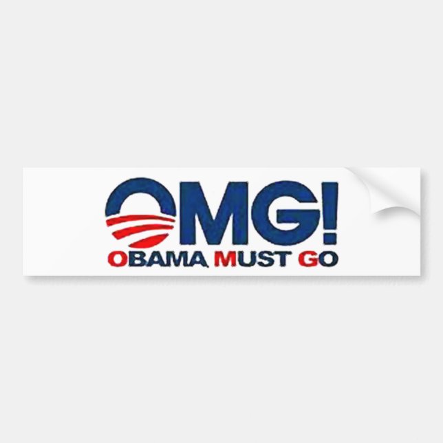 American Born Republic OMG bumper sticker (Front)