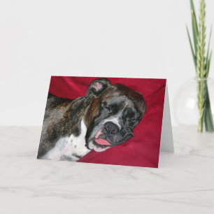 American Boxer Dog Card