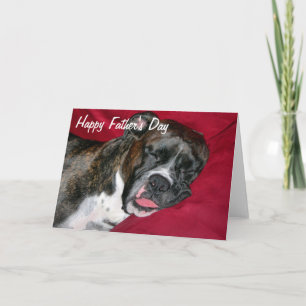American Boxer Happy Father's Day Card