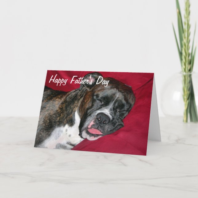 American Boxer Happy Father's Day Card (Front)