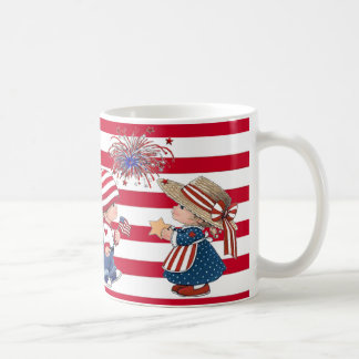 American Boy and Girl Patriotic Mug