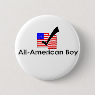 American Boy Button