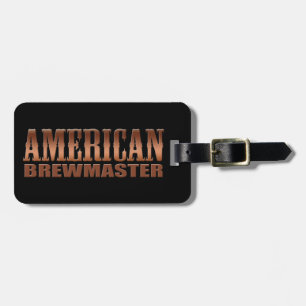 american brewmaster home brewer beer luggage tag