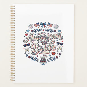 American Bride Patriotic Wedding Vector Design_1 Planner