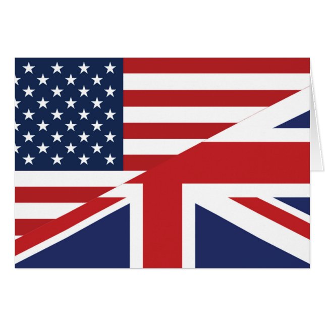 American - British Combined Flag (Front Horizontal)