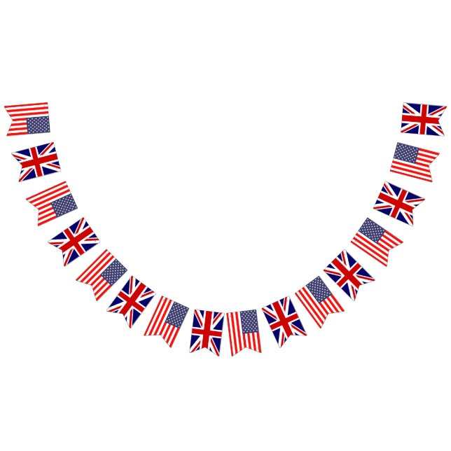 American British Union Jack English wedding party Bunting (All)