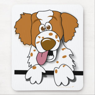 American Brittany Spaniel Cute Cartoon Dog Mouse Mat