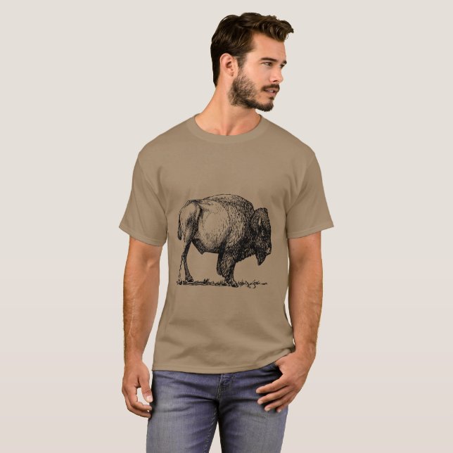 American Buffalo Bison T-Shirt (Front Full)
