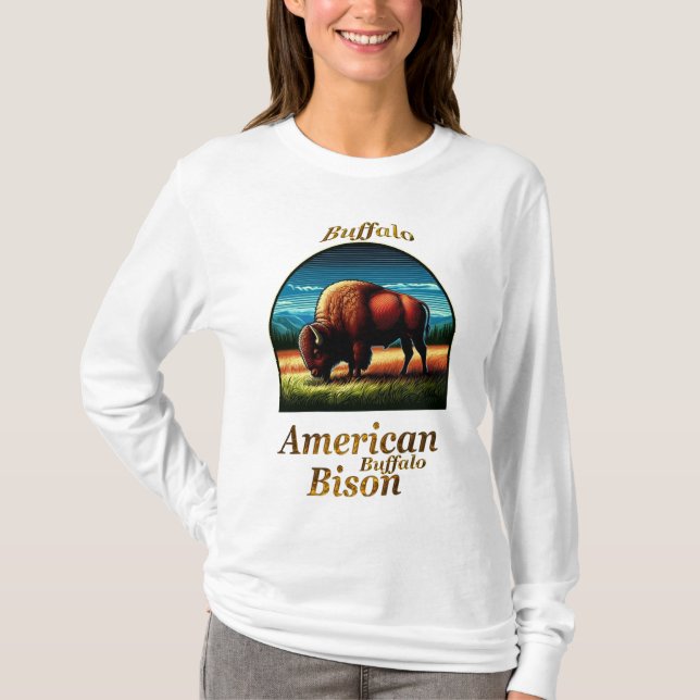 American Buffalo Bison T-Shirt (Front)