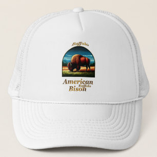 American Buffalo Bison Trucker Hat