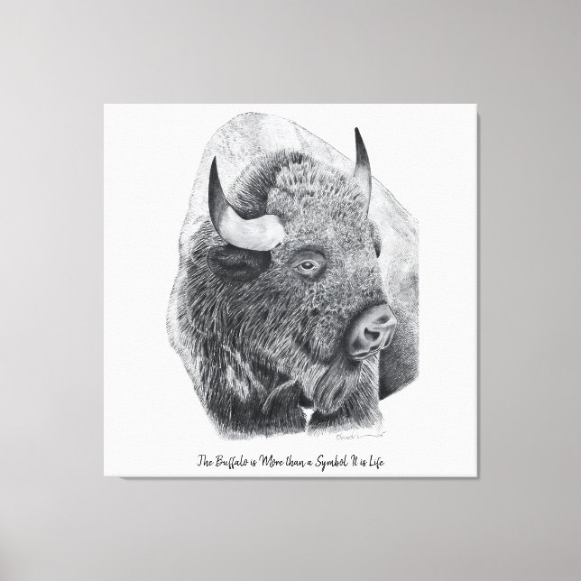 American Buffalo Canvas Print (Front)