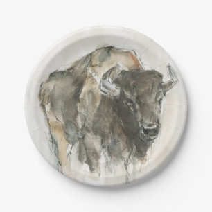 American Buffalo I Paper Plate