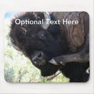 American Buffalo in Yellowstone National Park Mouse Mat
