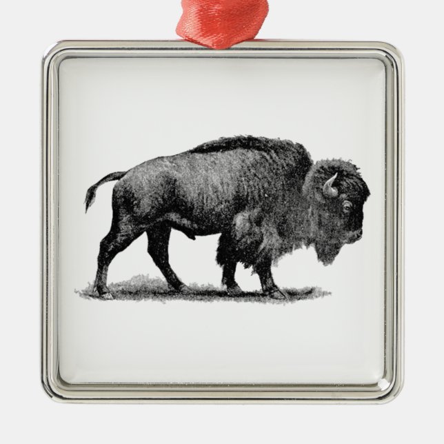 American Buffalo Metal Tree Decoration (Front)