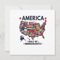 American Built by Immigrants Patriotic American 