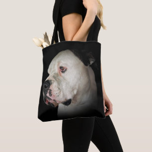American Bull Dog Portrait Tote Bag