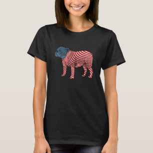 American Bulldog 4th Of July Dog Men Usa American T-Shirt