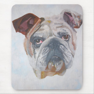 American Bulldog Artistic Pet Portrait Mouse Mat