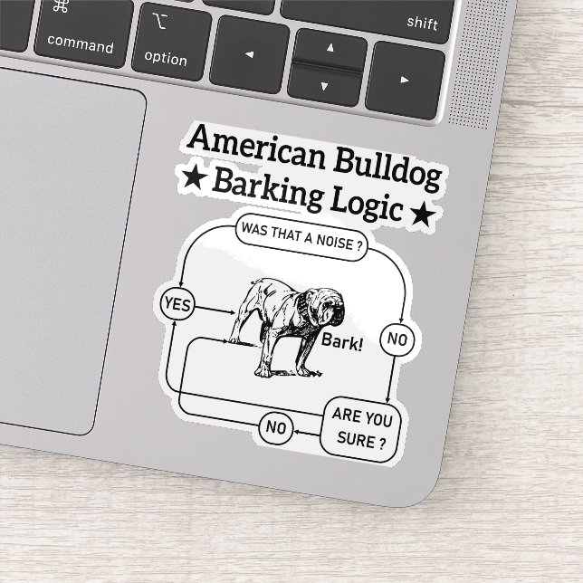 American Bulldog Barking Logic Dogs Lovers Puppy (Detail)