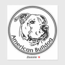 American Bulldog Car Sticker